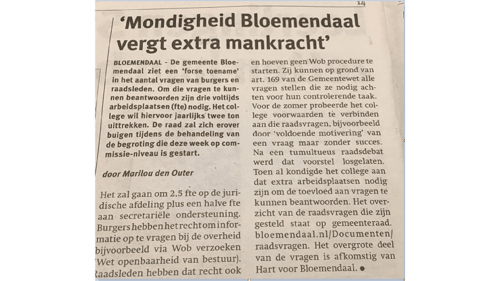 0066 - Newspaper Bloemendaal - General Use 