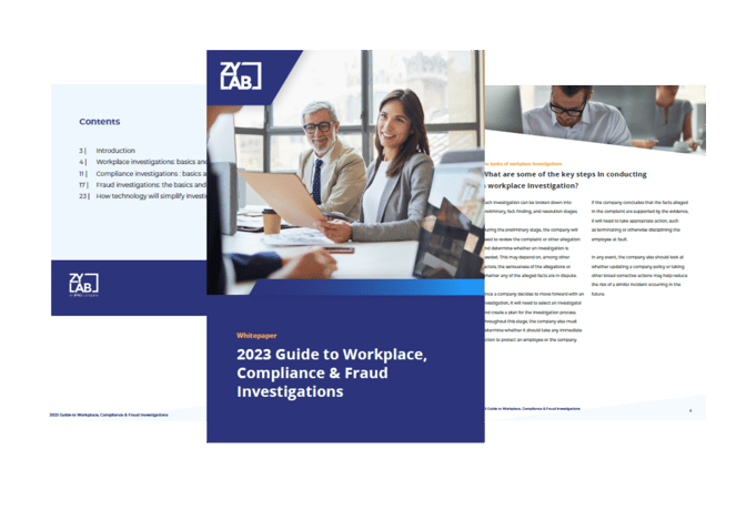 Guide to investigations 2023