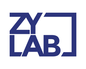 ZyLAB logo blue on white